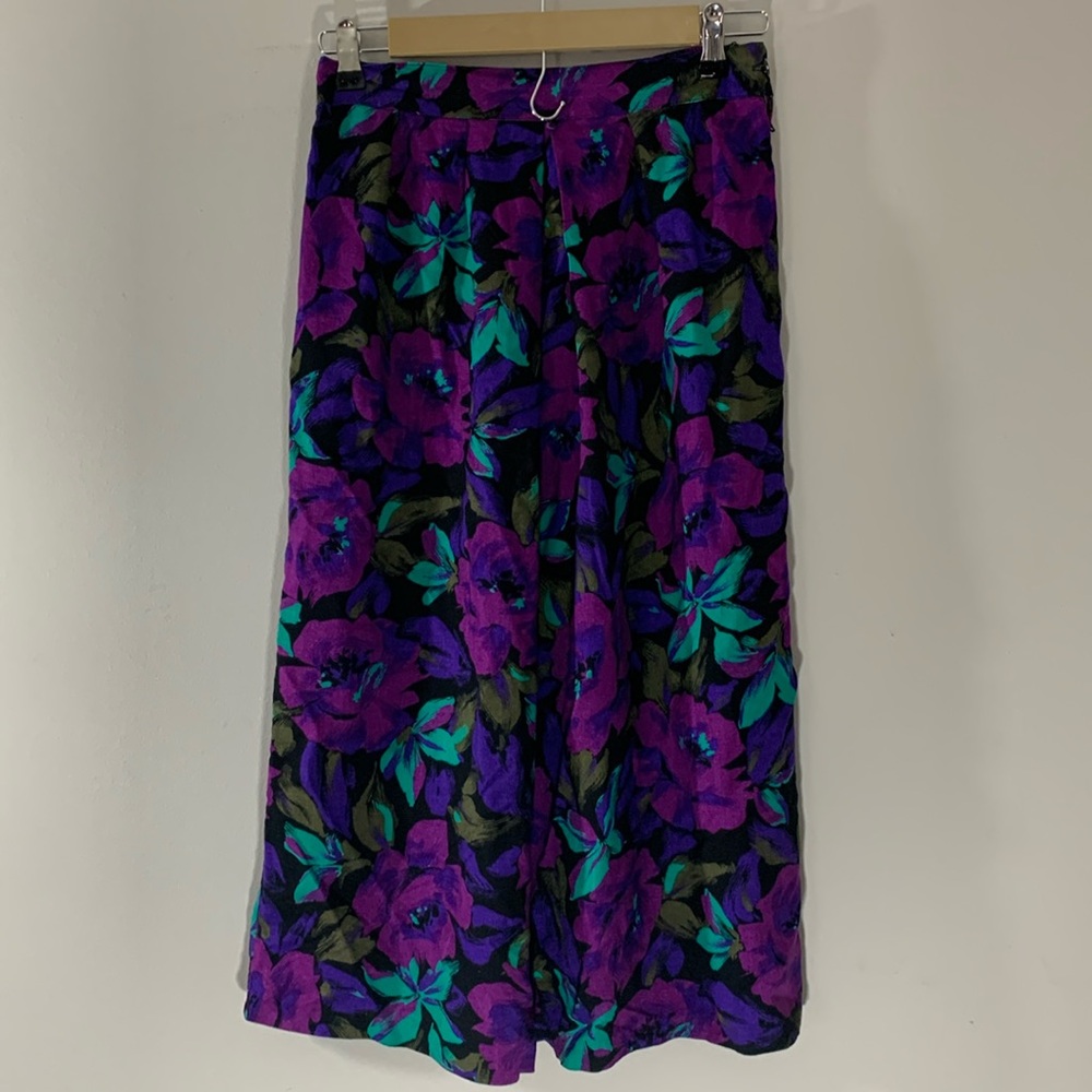 Women’s 90s Floral Skirt Size 12 Made In U.S.A.